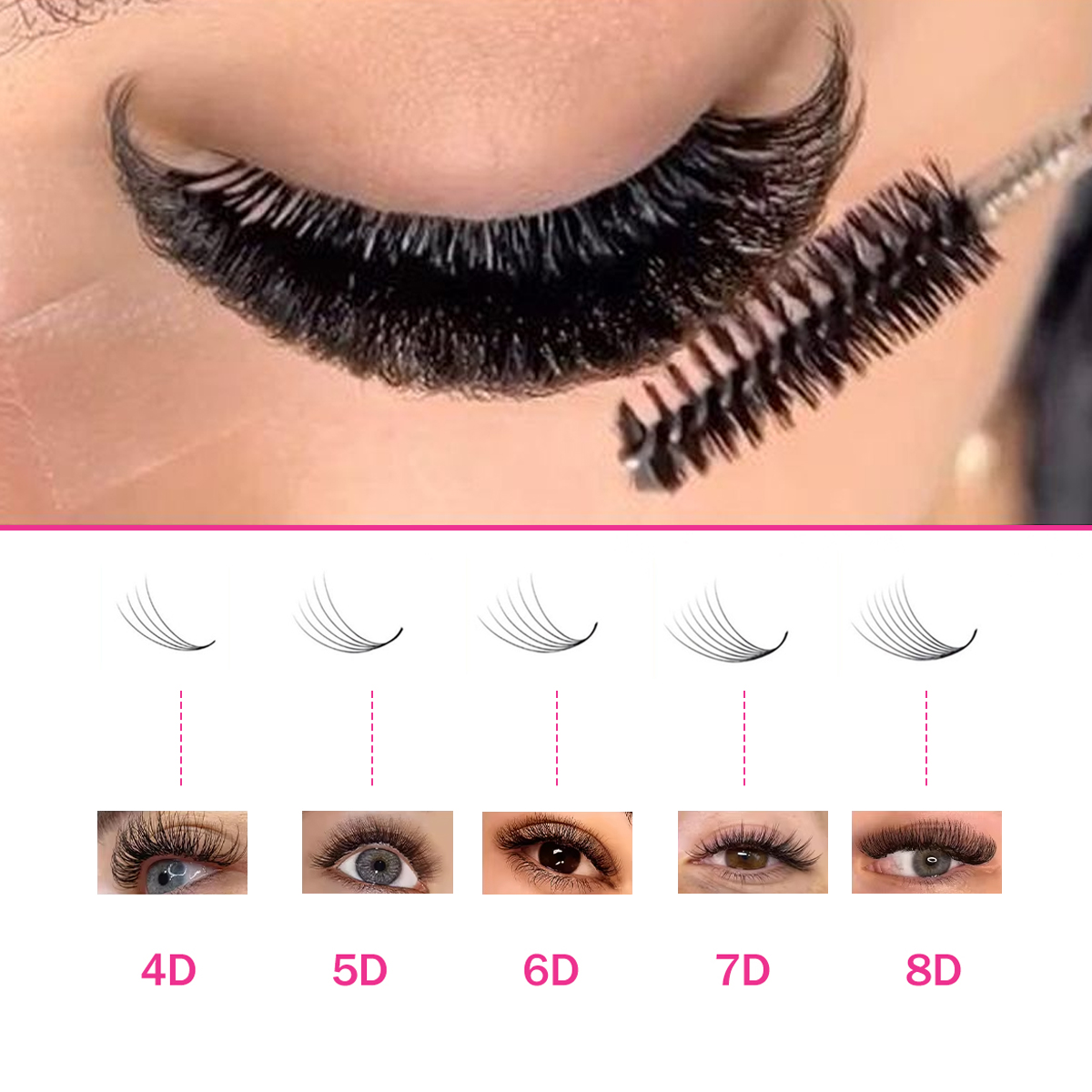 New Style Super Narrow Loose P - Eyelash Extension Medium recension och pris