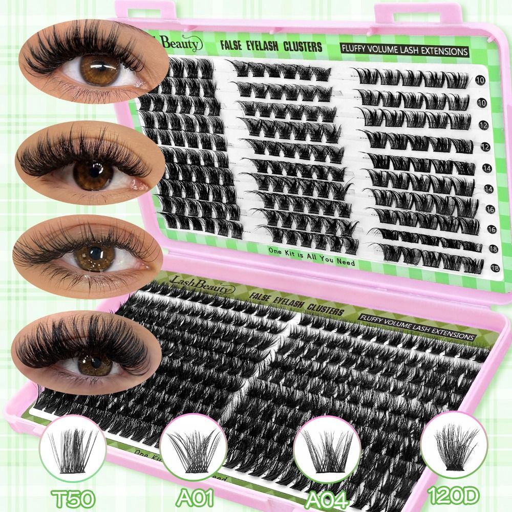 Natural Look False Eyelashes B - Eyelash Extension Wispy Look recension och pris