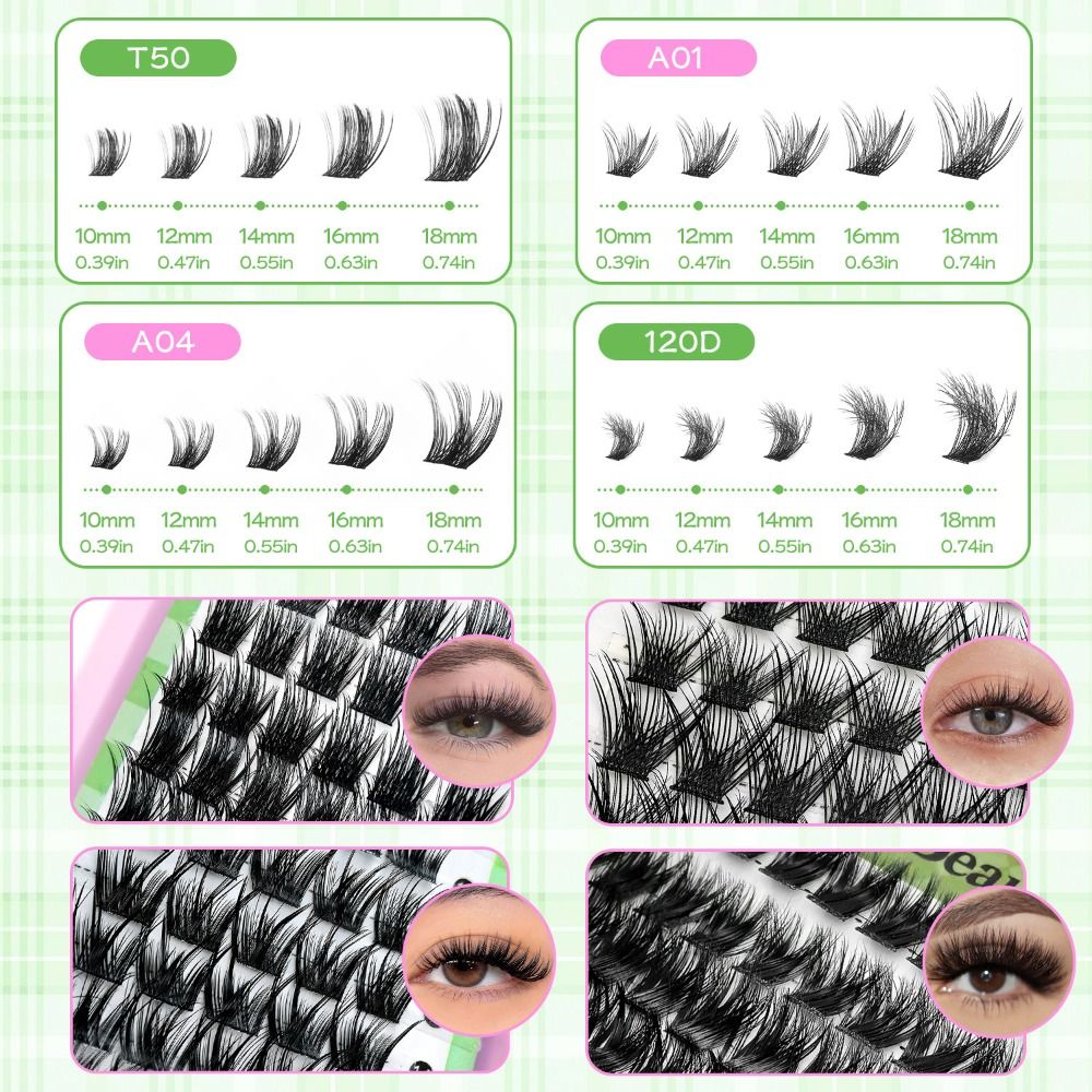 Natural Look False Eyelashes B - Eyelash Extension Wispy Look recension och pris
