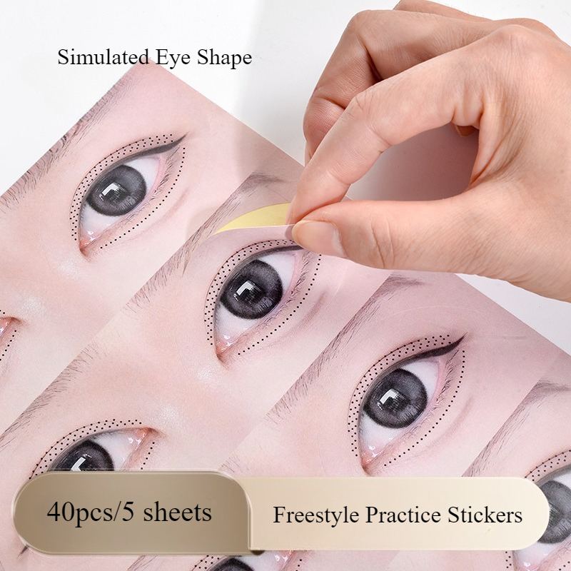 40PCS/5 Sheets Eyelash Practic - Eyelash Extension Menu recension och pris