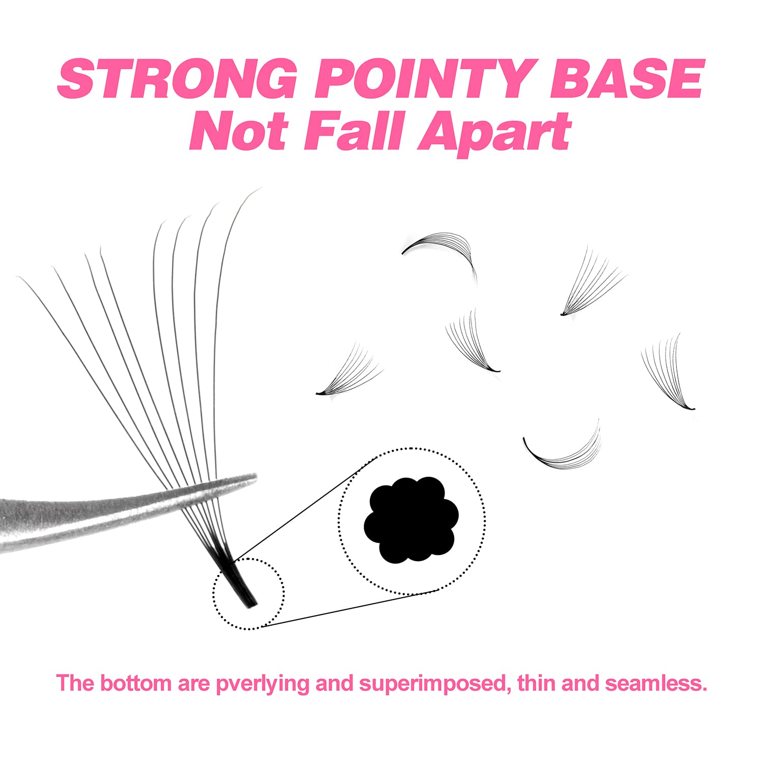 TDANCE 600 Fans Loose Fan Mixe - Eyelash Extension Medium recension och pris