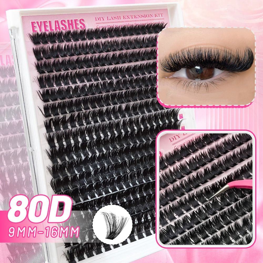 Natural Look False Eyelashes B - Eyelash Extension Wispy Look recension och pris