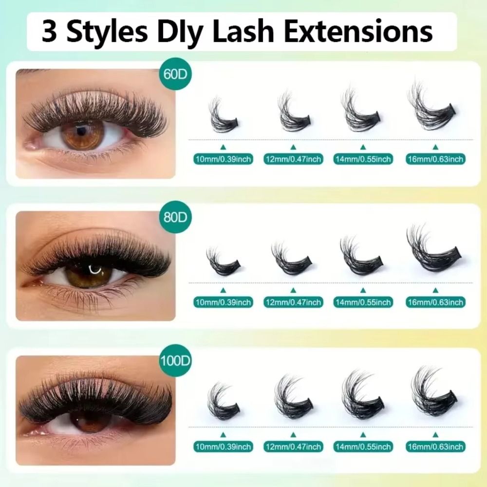 Natural Look False Eyelashes W - Eyelash Extension Wispy Look recension och pris