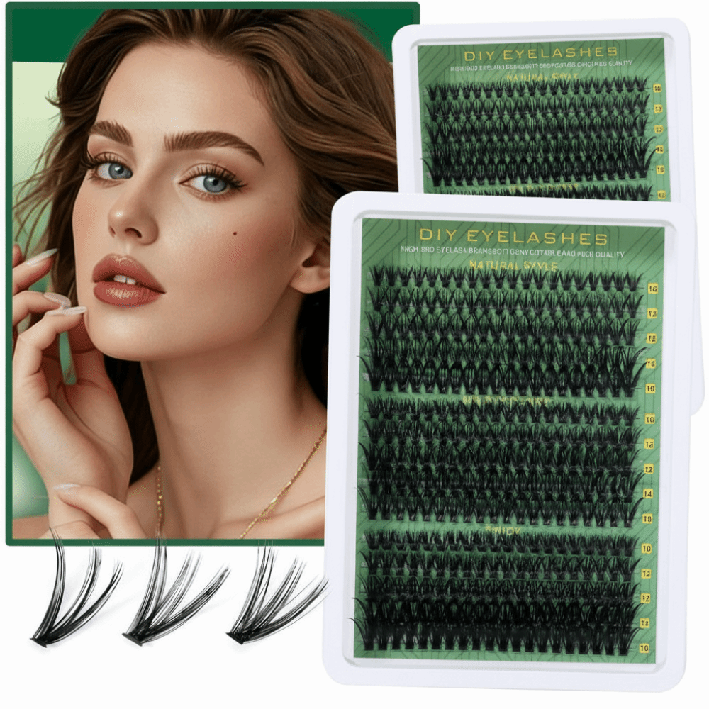 Natural Look False Eyelashes W - Eyelash Extension Wispy Look recension och pris