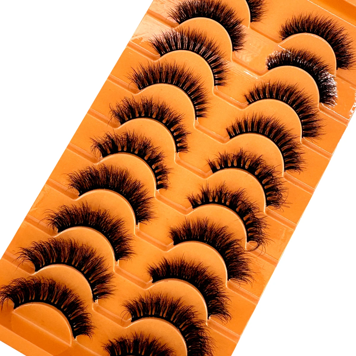 10 Pairs  Faux Mink Mix Lashes - Eyelash Extension Wispy Look recension och pris