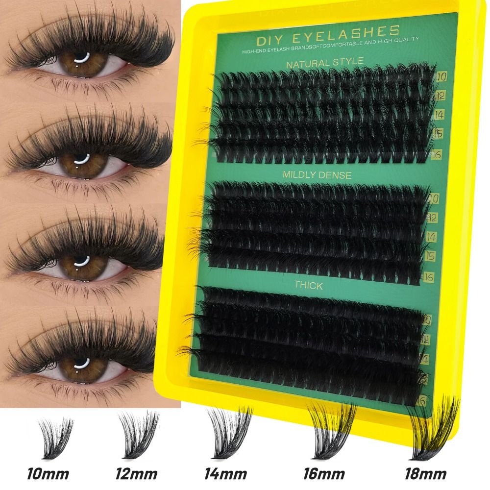 Natural Look False Eyelashes B - Eyelash Extension Wispy Look recension och pris
