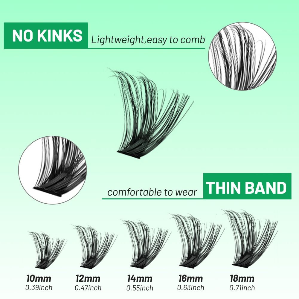 Natural Look False Eyelashes B - Eyelash Extension Wispy Look recension och pris
