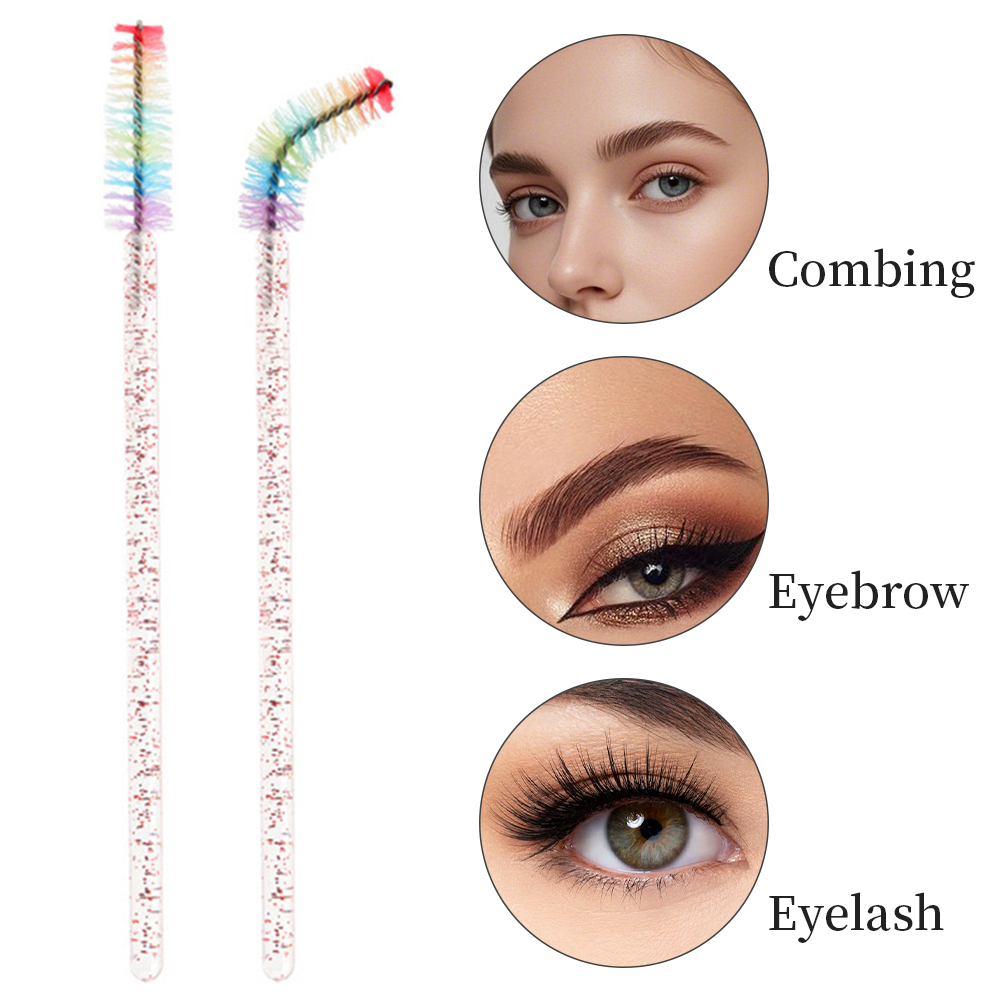 50PCS Rainbow Crystal Eyelash  - Eyelash Extension Review recension och pris