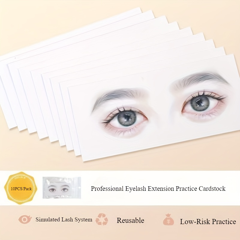 Reusable Eyelash Mapping Cards - Eyelash Extension Course recension och pris