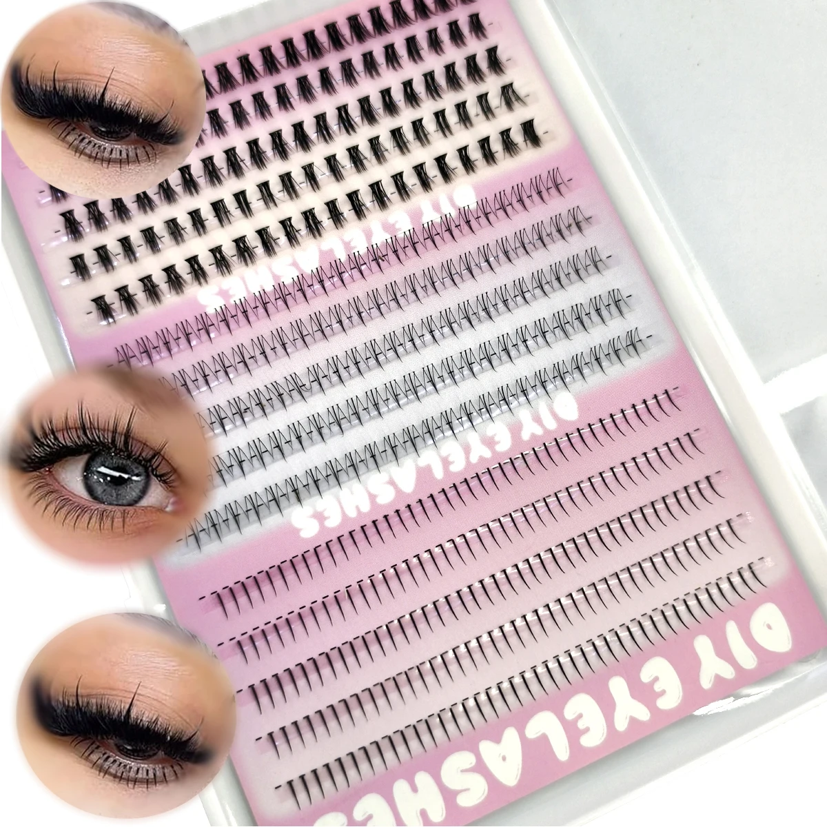 AMSDCN 3styleBottom 15rows  La - Eyelash Extension Wispy Look recension och pris