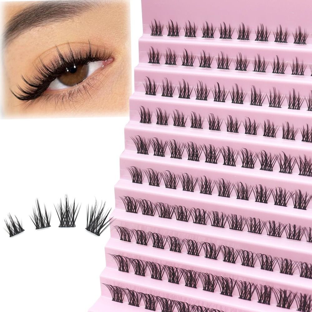 Natural Look False Eyelashes W - Eyelash Extension Wispy Look recension och pris