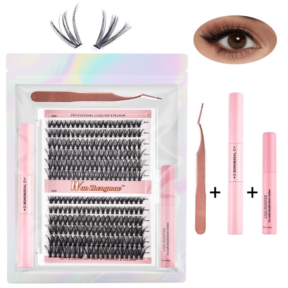 8-16mm Length False Eyelashes  - Eyelash Extension Wispy Look recension och pris