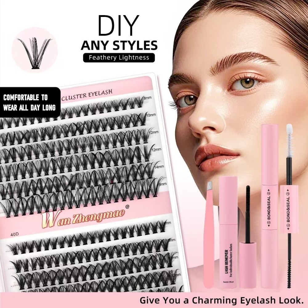 8-16mm Length False Eyelashes  - Eyelash Extension Wispy Look recension och pris