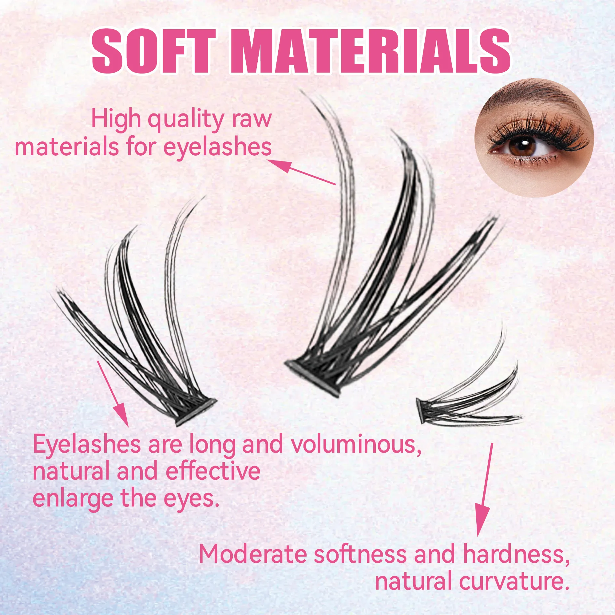 Eyelashes 200 PCS Clusters Las - Eyelash Extension Review recension och pris