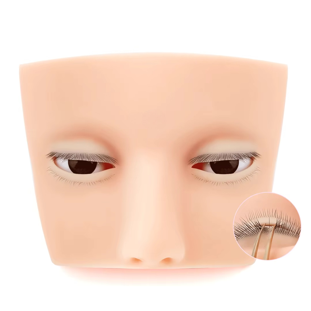 Hot 4-Layer Mini Mannequin for - Eyelash Extension Open Eye recension och pris