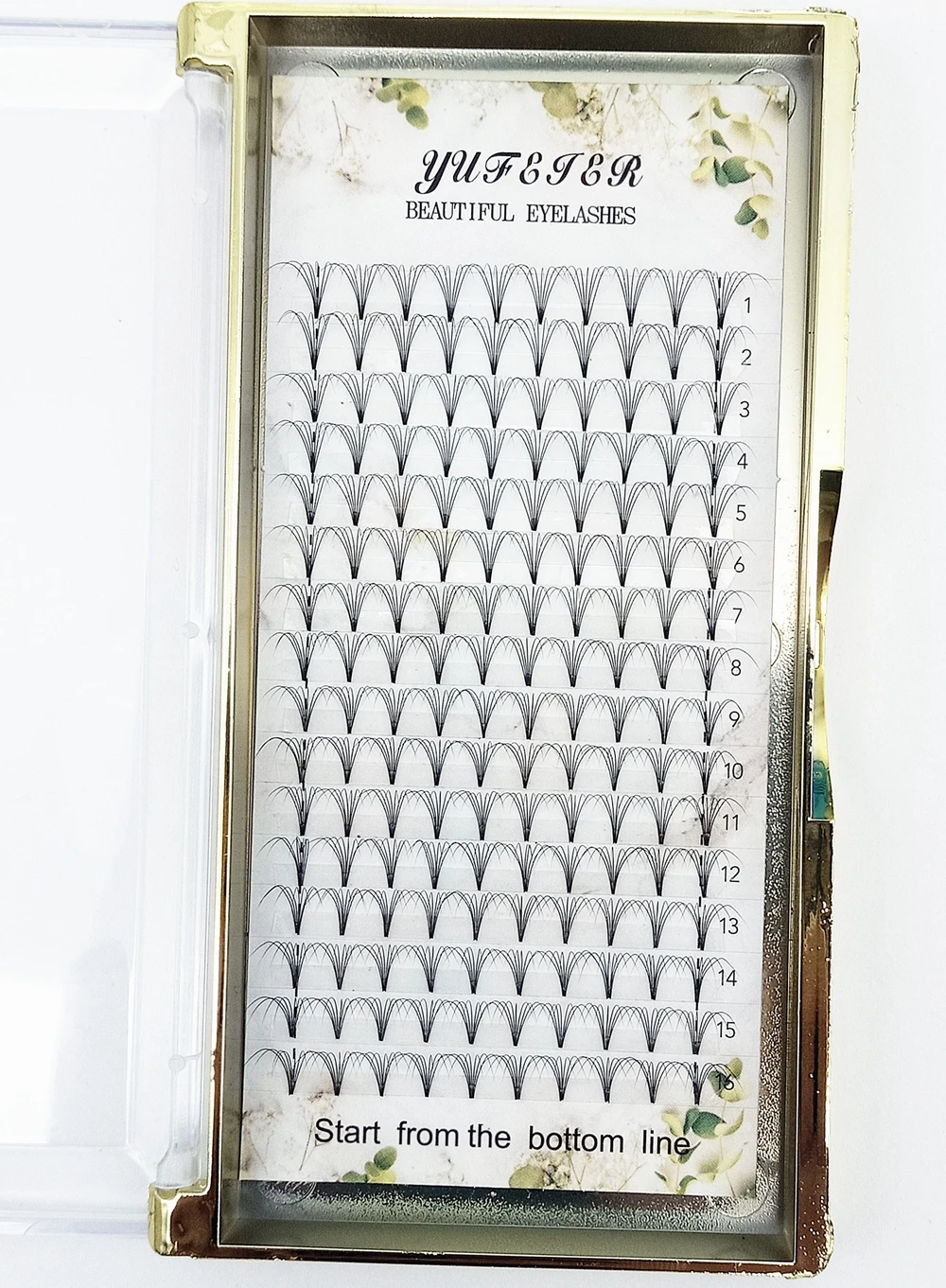 HBZGTLAD 16 Lines Premade Volu - Eyelash Extension Russian Volume recension och pris
